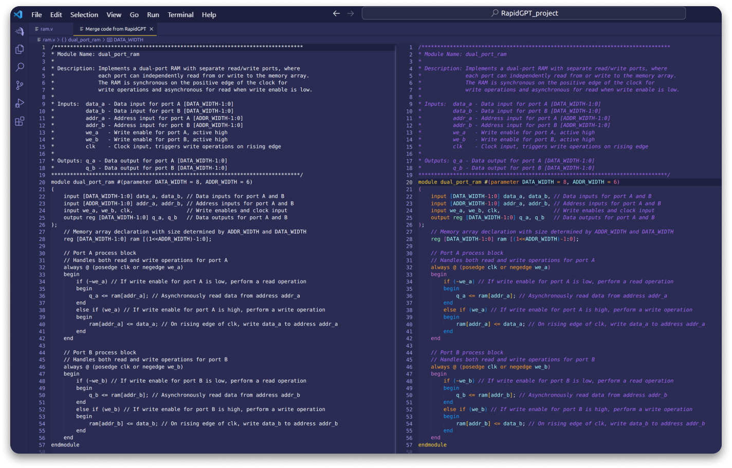 Open Verilog File